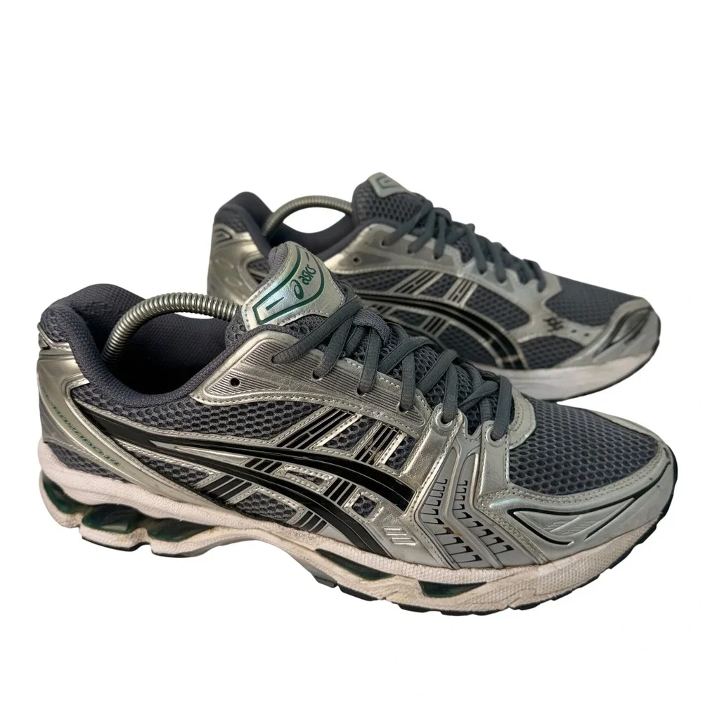 ASICS Gel-Kayano 14 Running Shoes Mens Size 11 Metallic Silver Grey 1203A537